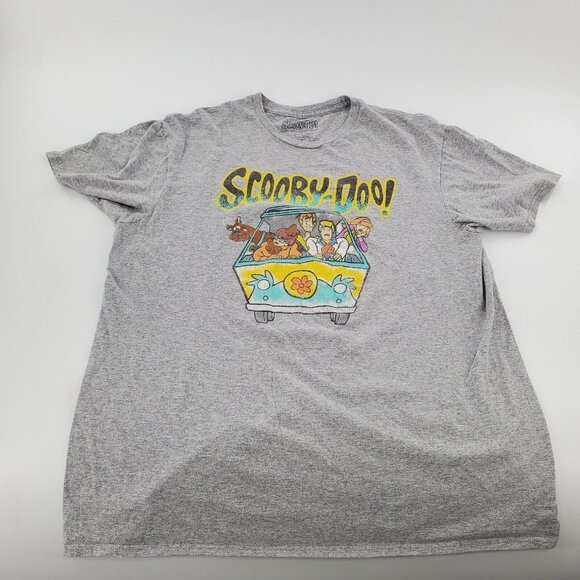 SCooby-Doo! Man's Gray Shirt L Cotton 90%‎ Short Sleeve - Picture 1 of 4